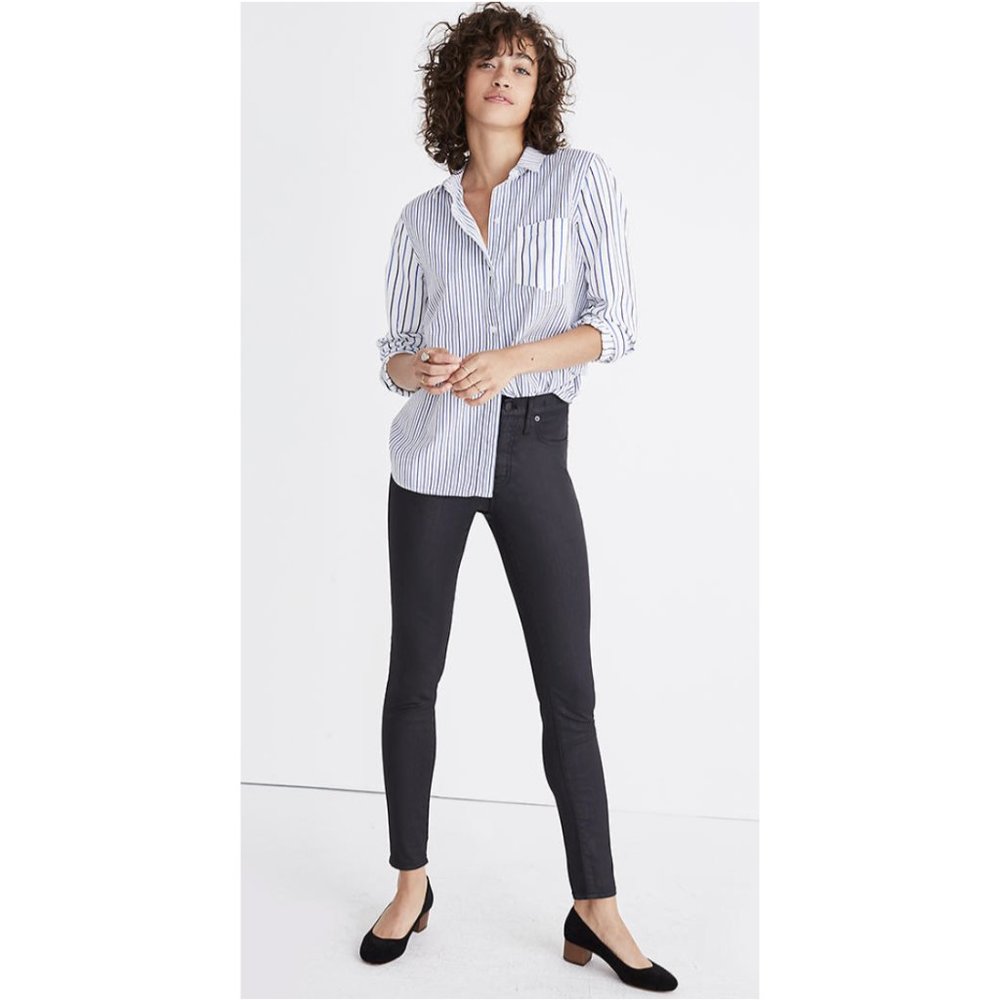 MADEWELL 9" High Rise Skinny Skinny Coated Edition Jeans - Size 26